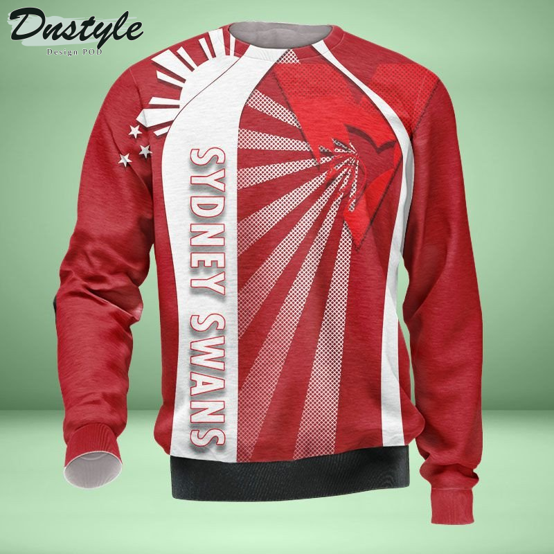 Sydney Swans all over printed hoodie t-shirt