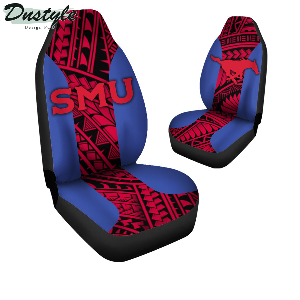 SMU Mustangs Polynesian Car Seat Cover