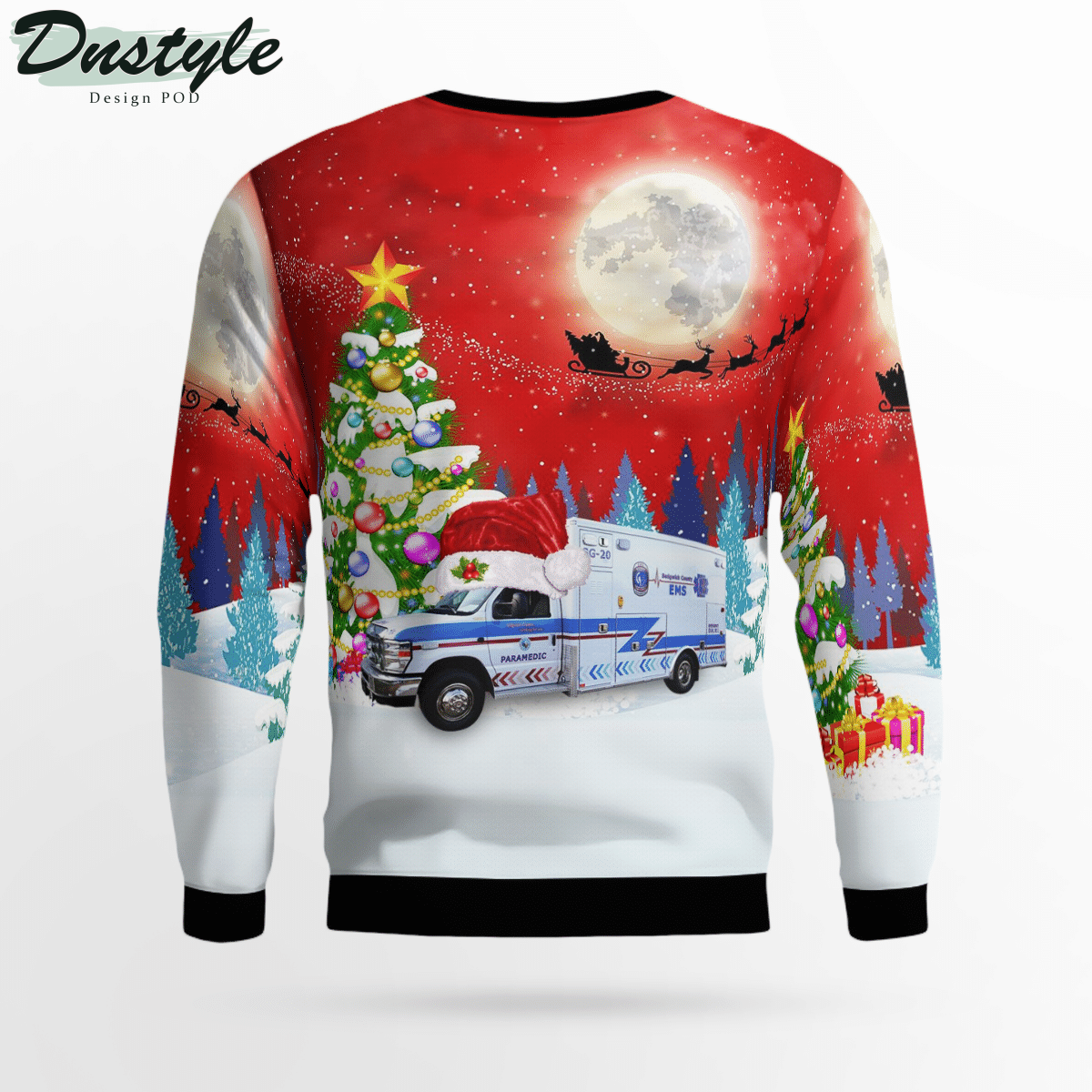 Kansas Sedgwick County EMS Ugly Christmas Sweater