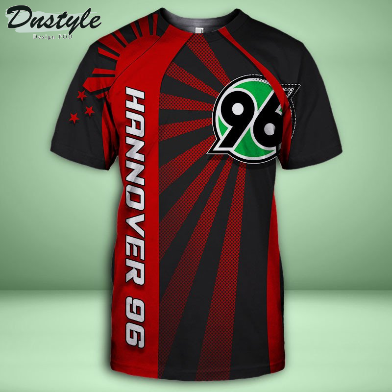 Hannover 96 Allover bedrucktes Hoodie-T-Shirt