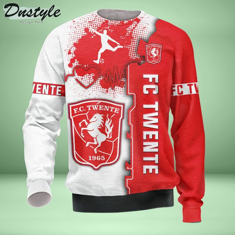 FC Twente T-shirt met capuchon en all-over print