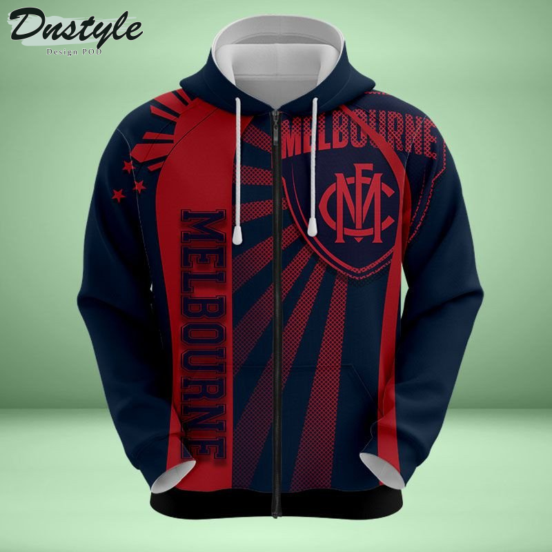 Melbourne Football Club all over printed hoodie t-shirt