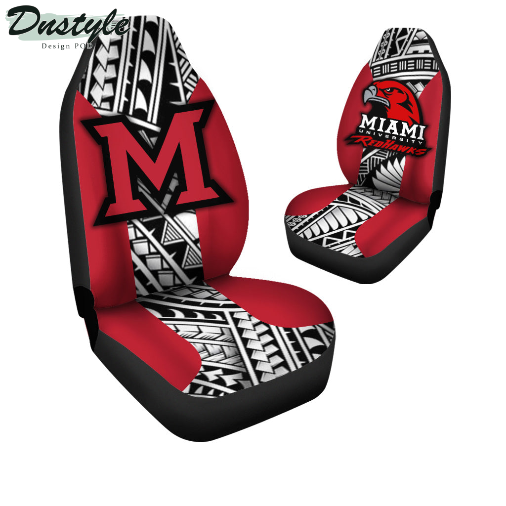 Miami RedHawks Polynesian Car Seat Cover
