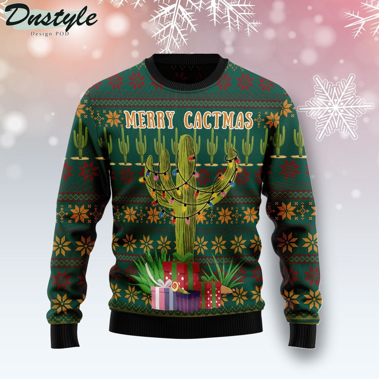 Cactus Gifts Ugly Christmas Sweater