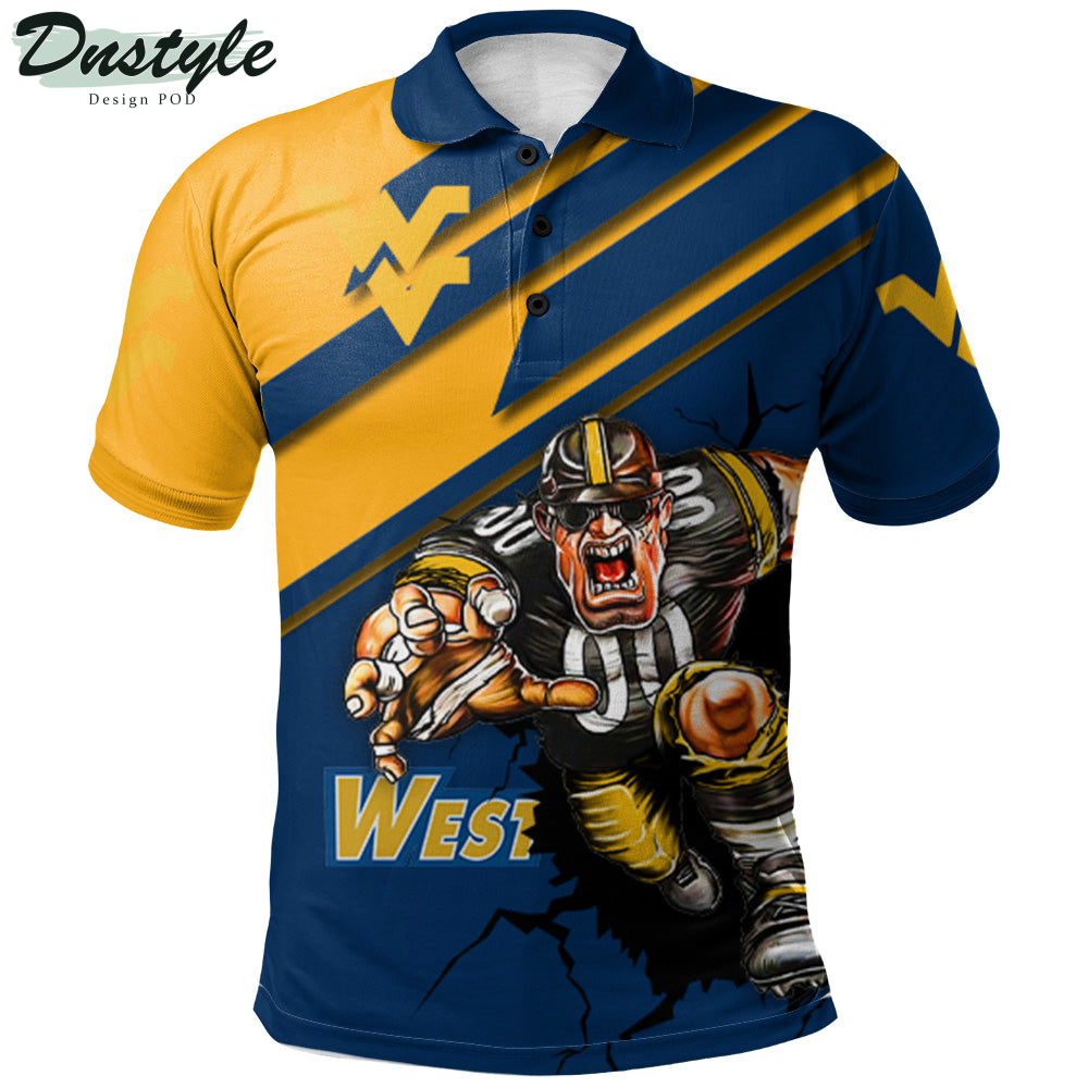 West Virginia Mountaineers Mascot Polo Shirt