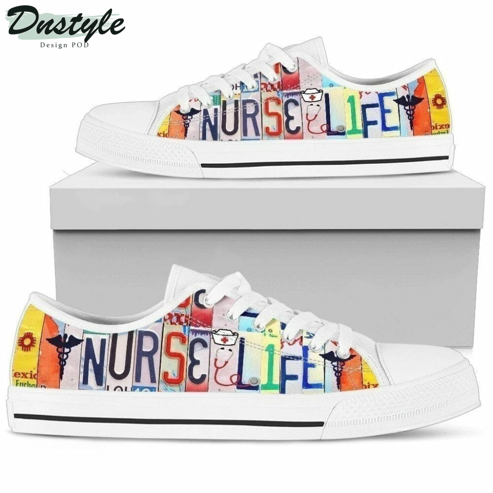 Nurse Life Women Low Top Shoes Sneakers