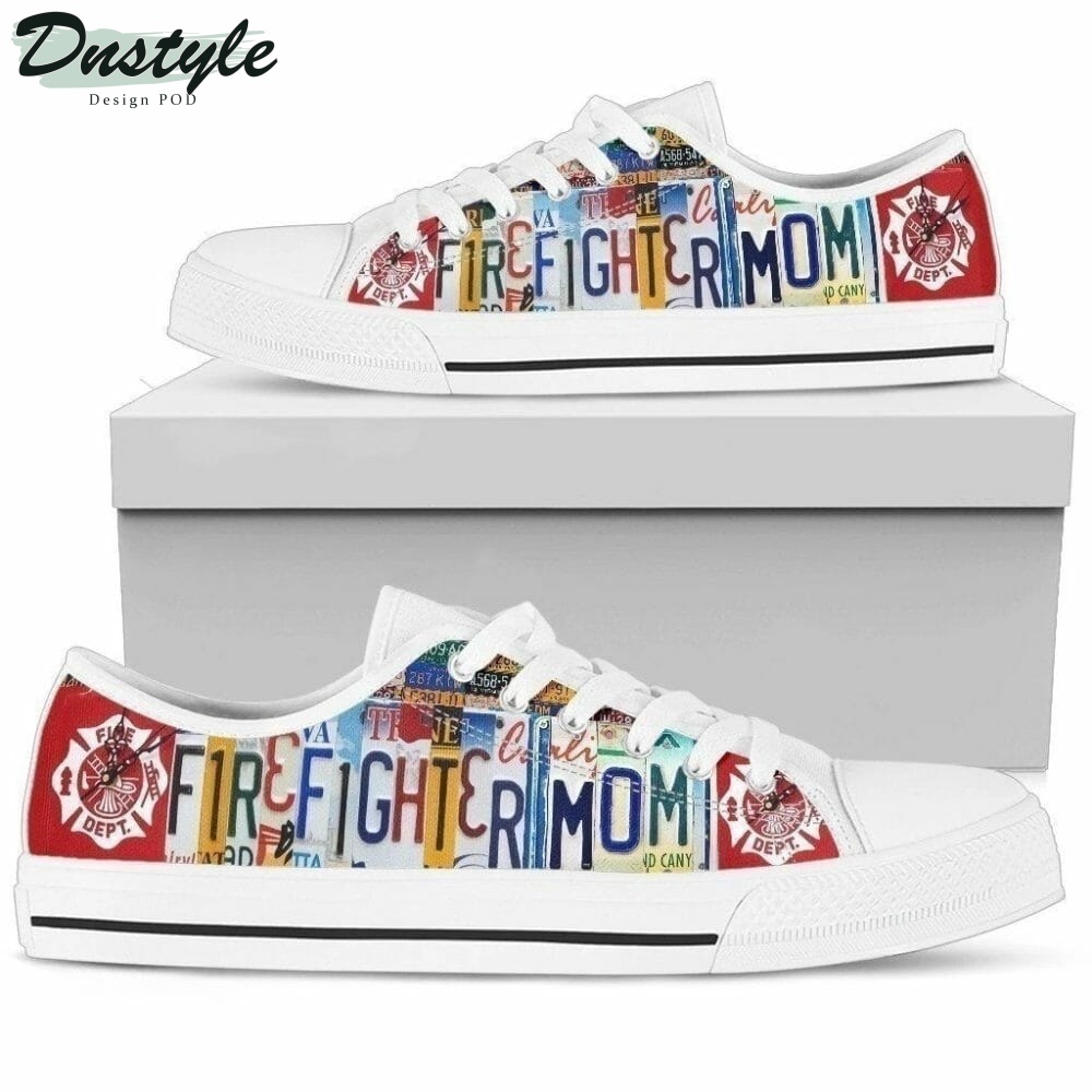 Firefighter Mom Low Top Shoes Sneakers