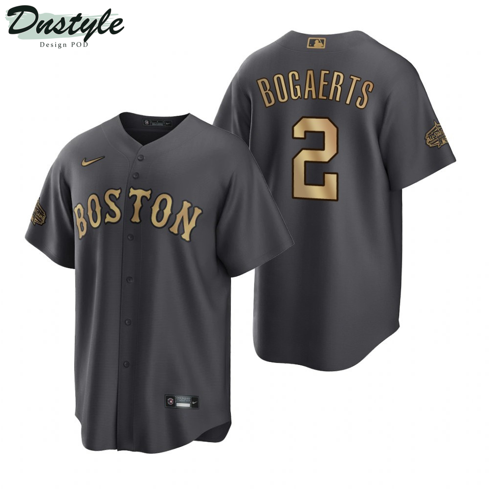Boston Red Sox Xander Bogaerts Charcoal 2022 All-Star Game Jersey