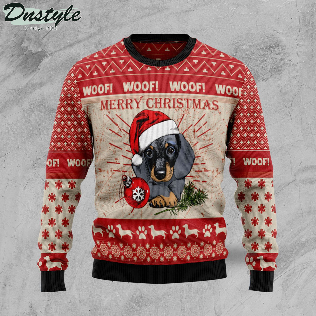 Dachshund Dog Ugly Christmas Sweater