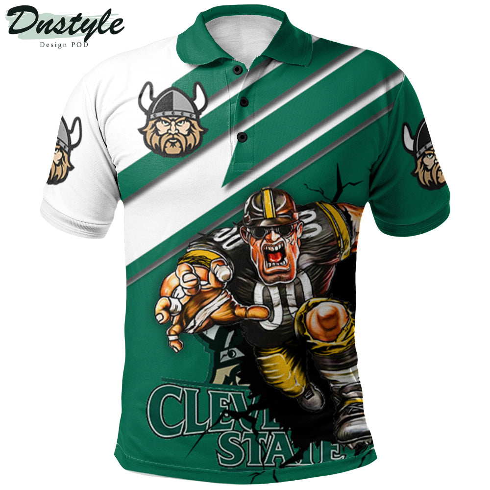 Cleveland State Vikings Mascot Polo Shirt