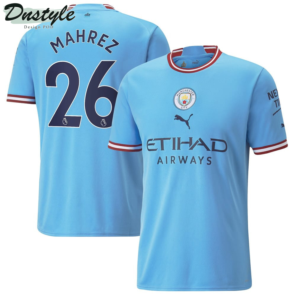 Mahrez #26 Manchester City Men 2022/23 Home Jersey - Sky Blue