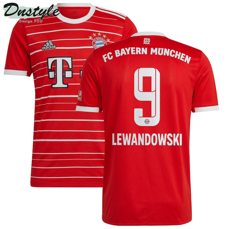 Robert Lewandowski #9 Bayern Munich Youth 2022/23 Home Player Jersey - Red