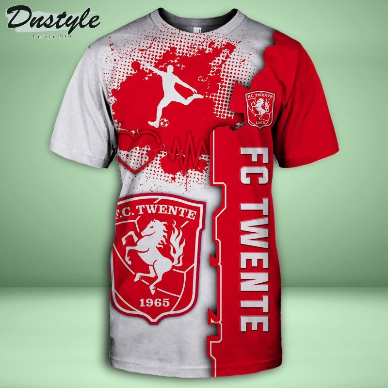 FC Twente T-shirt met capuchon en all-over print