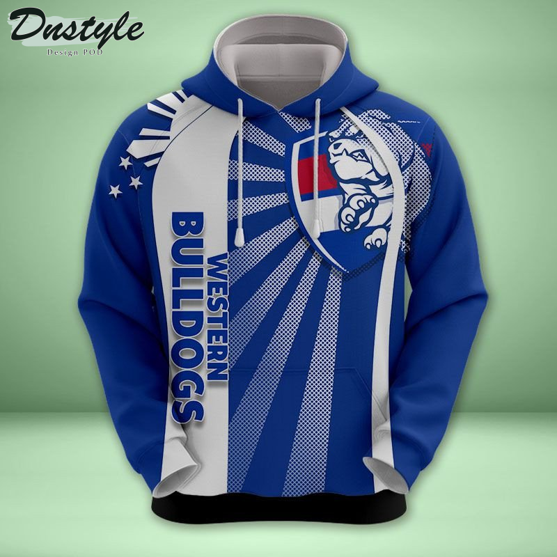 Western Bulldogs all over printed hoodie t-shirt