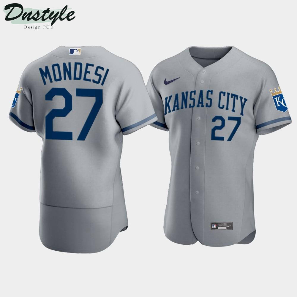 Men's Kansas City Royals Adalberto Mondesi #27 2022 Gray Jersey MLB Jersey