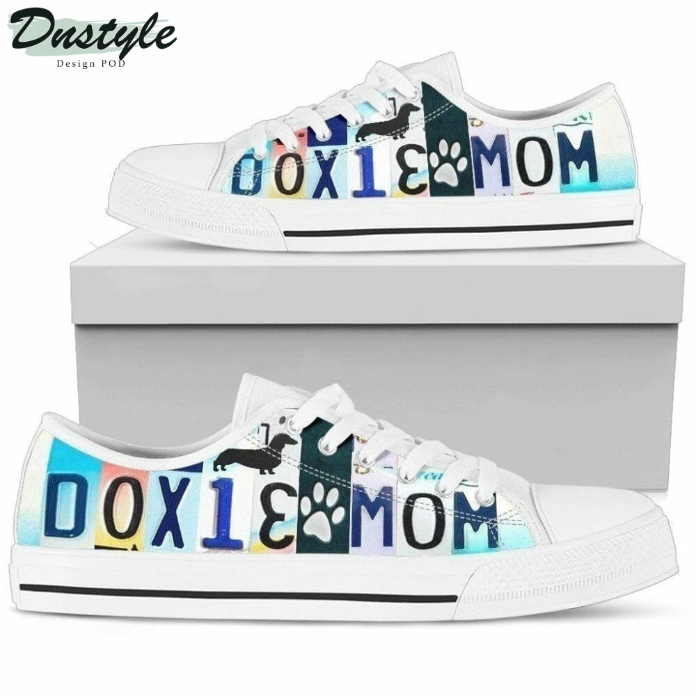 Dachshund Doxie Mom Dog Low Top Shoes Sneakers