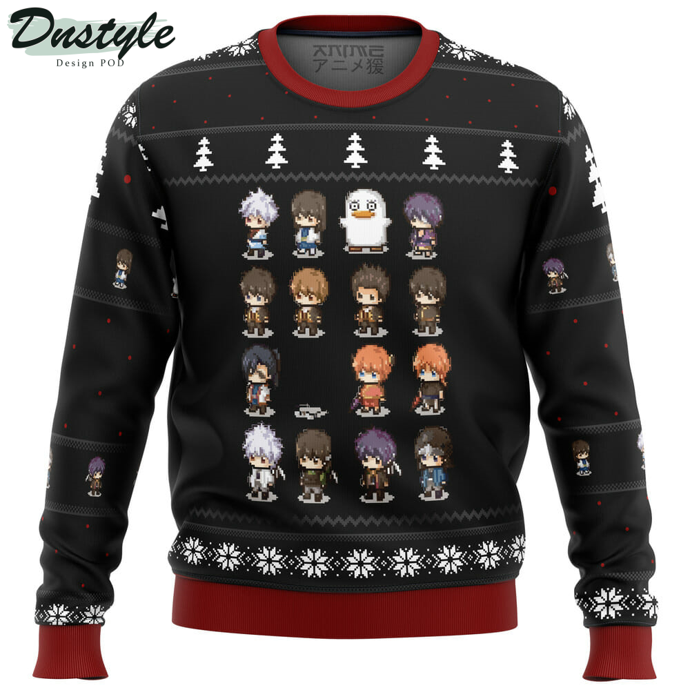Gintama Sprites Ugly Christmas Sweater