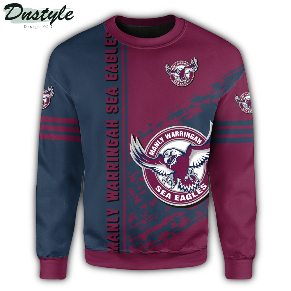 Manly Warringah Sea Eagles NRL Quarter Style Sweatshirt