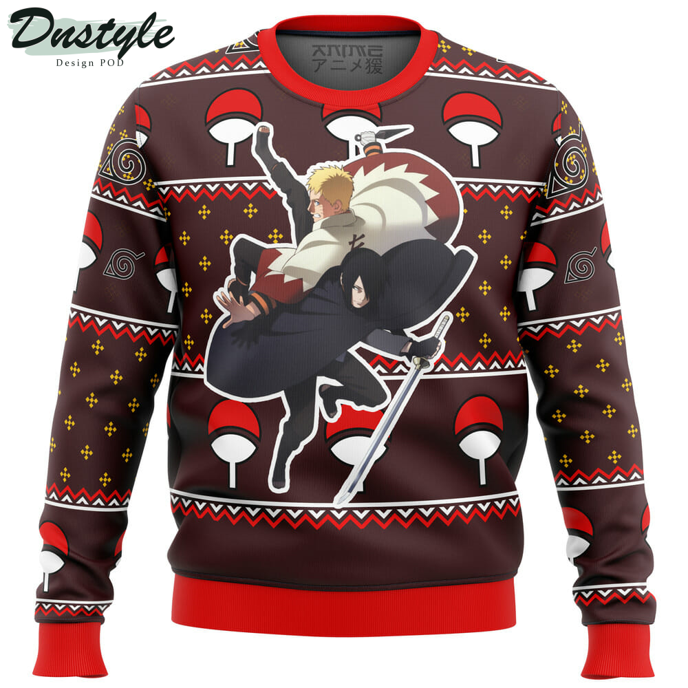 Naruto Sasuke Grown Ugly Christmas Sweater