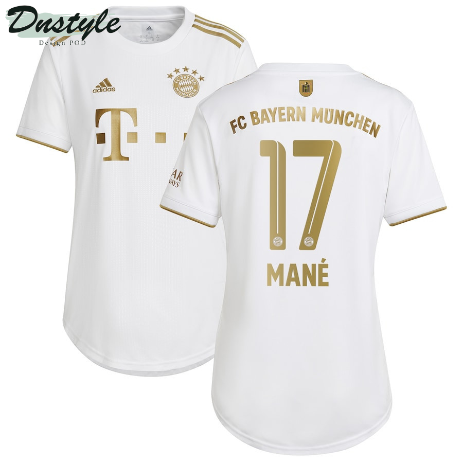 Sadio Mane #17 Bayern Munich Women 2022/23 Away Jersey - White