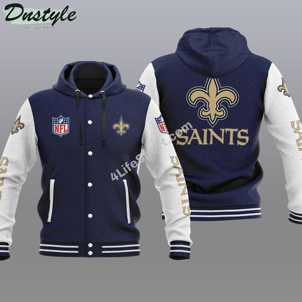 New Orleans Saints Hooded Varsity Jacket