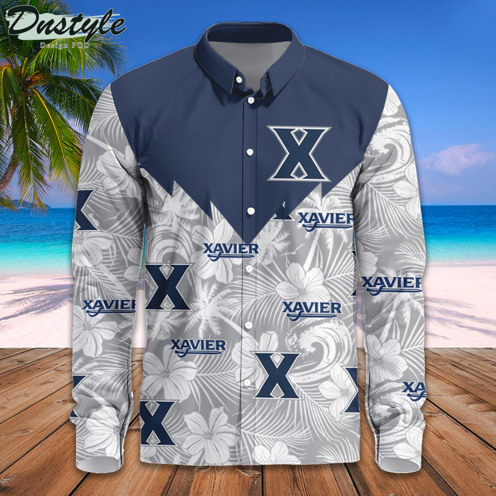 Xavier Musketeers Long Sleeve Button Down Shirt