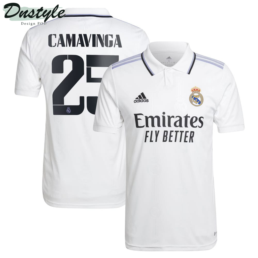 Camavinga #25 Real Madrid Men 2022/23 Home Player Jersey - White