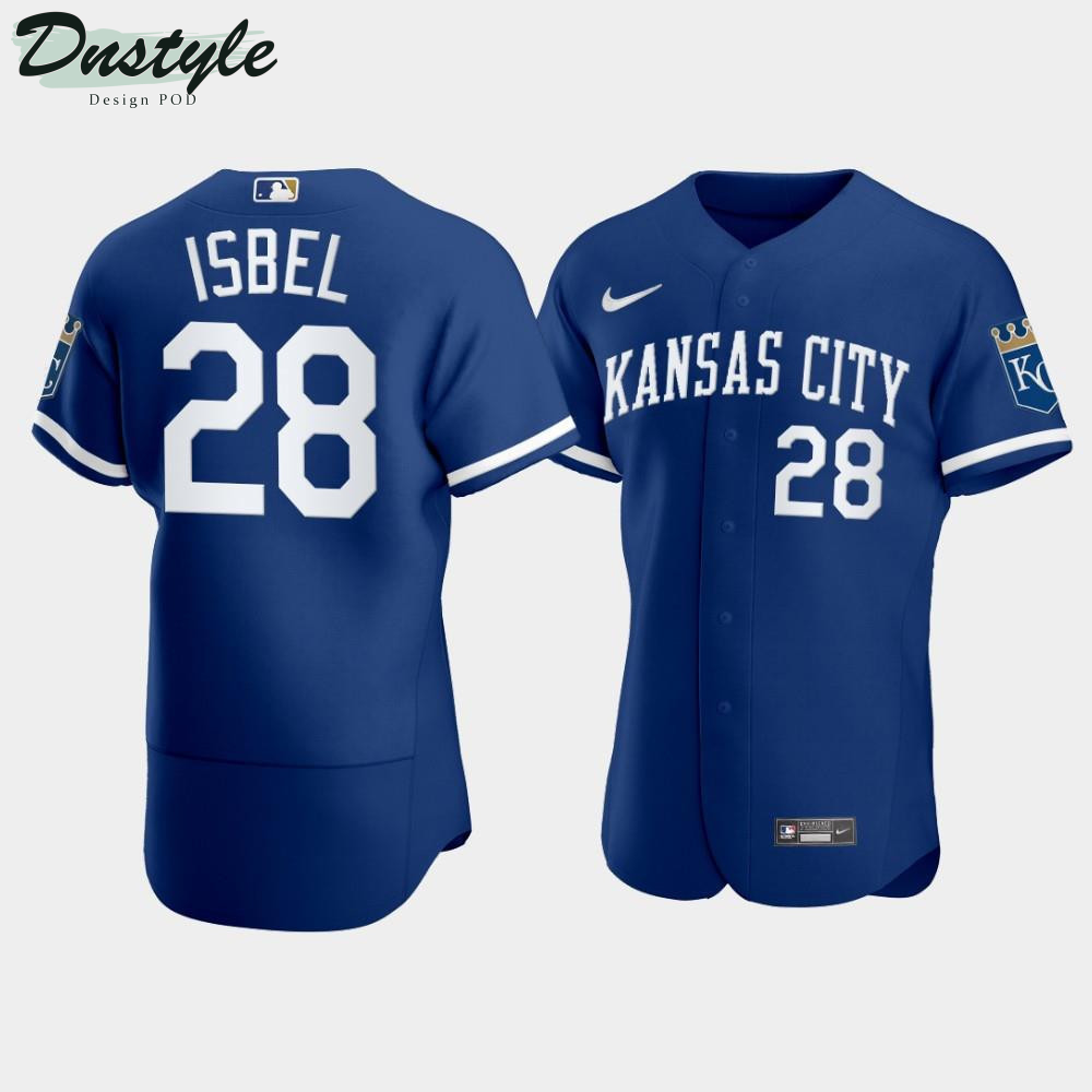 Men's Kansas City Royals Kyle Isbel #28 2022 Blue Jersey MLB Jersey