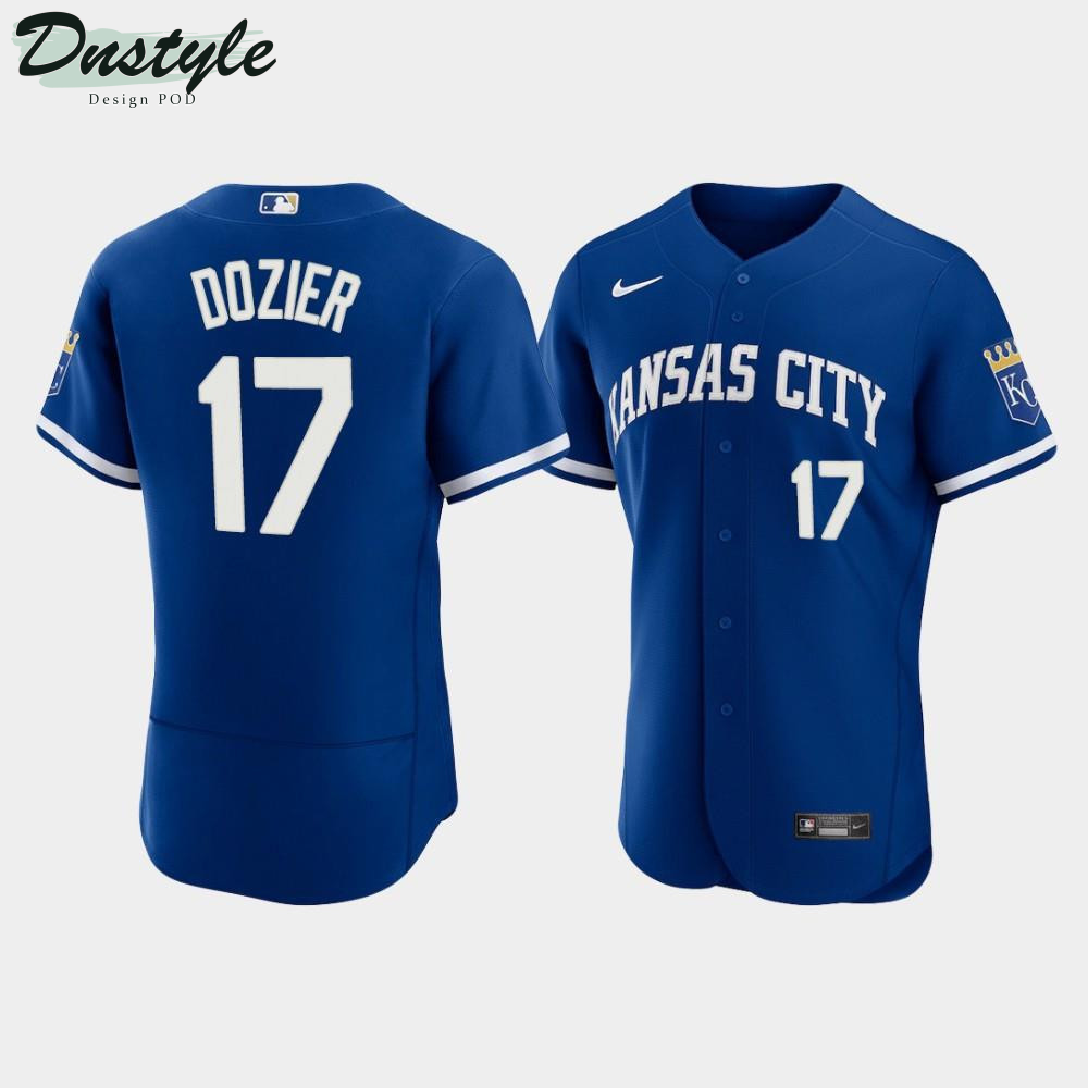 Hunter Dozier #17 Kansas City Royals Men's 2022 Alternate Jersey - Royal MLB Jersey