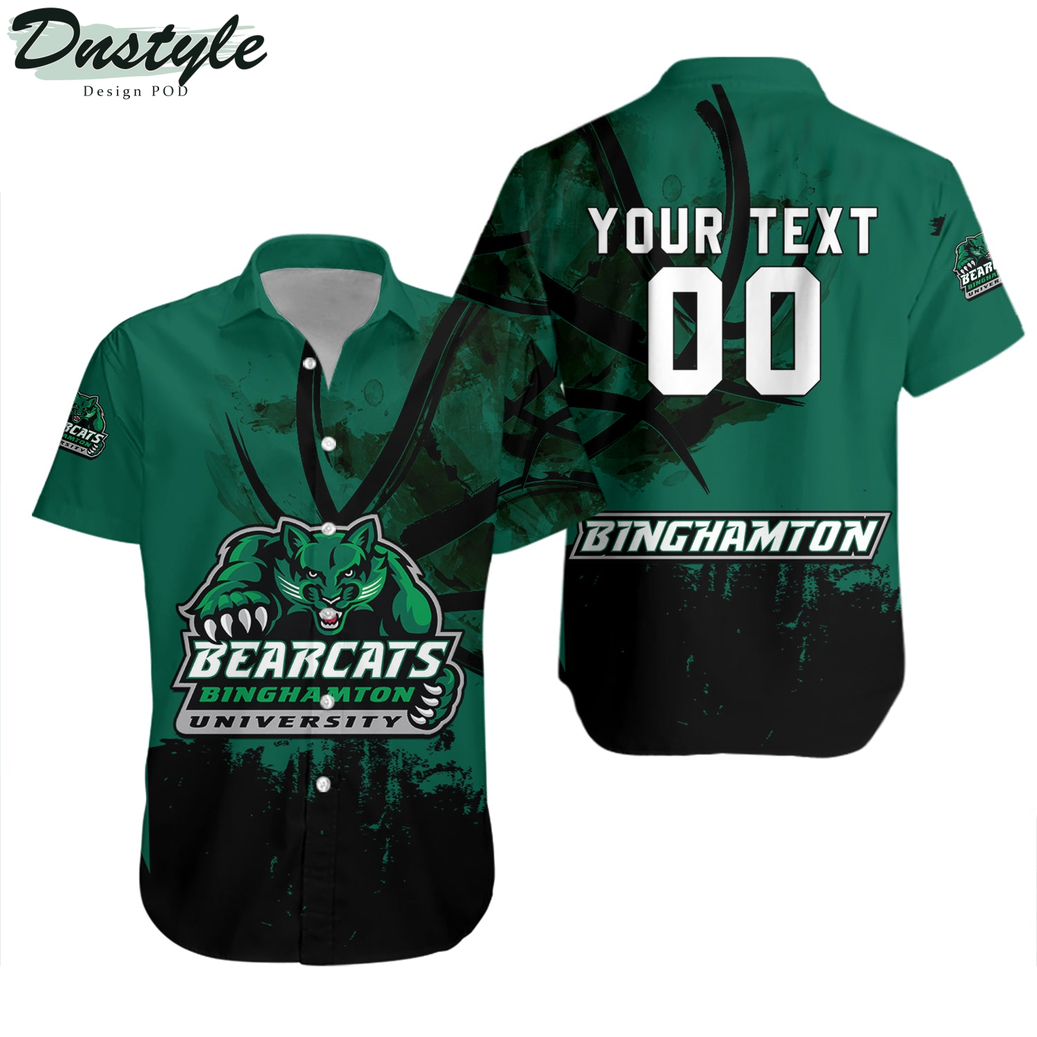 Binghamton Bearcats Basketball Net Grunge Pattern Hawaii Shirt