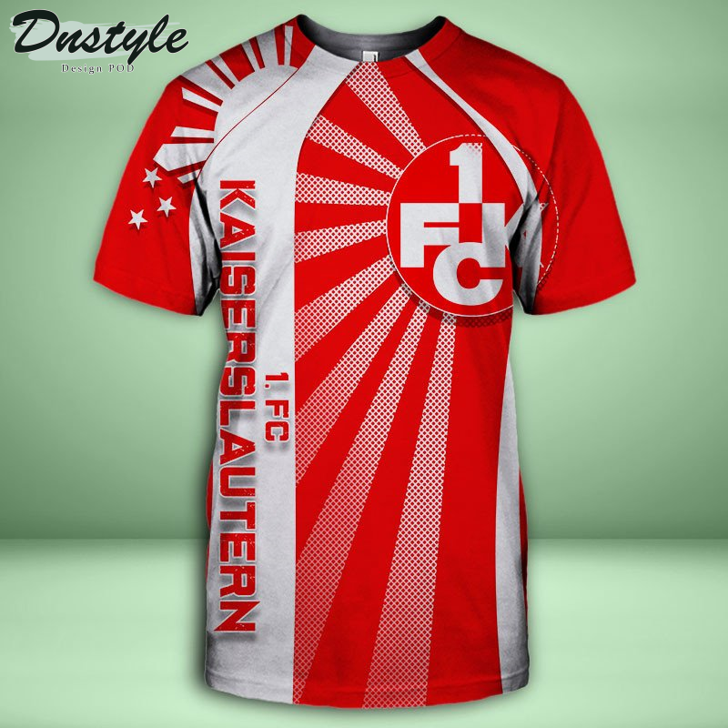 1. FC Kaiserslautern Allover bedrucktes Hoodie-T-Shirt
