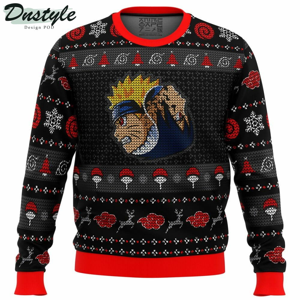 Yin Yang Naruto Sasuke Ugly Christmas Sweater