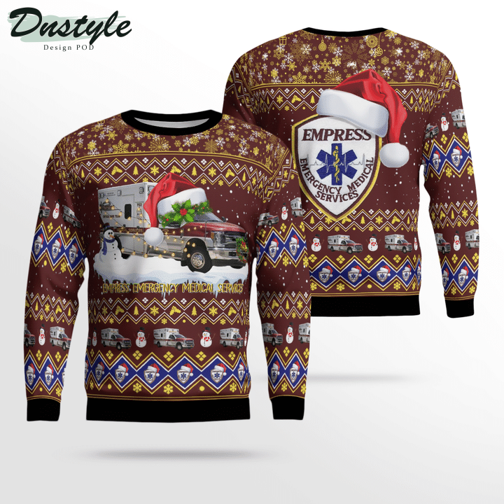 Empress Emergency Medical Services Ugly Merry Christmas Sweater