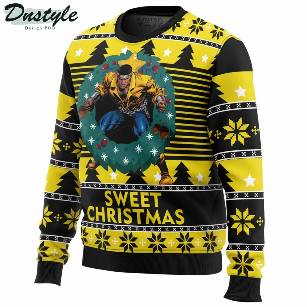 Sweet Christmas Luke Cage Ugly Christmas Sweater