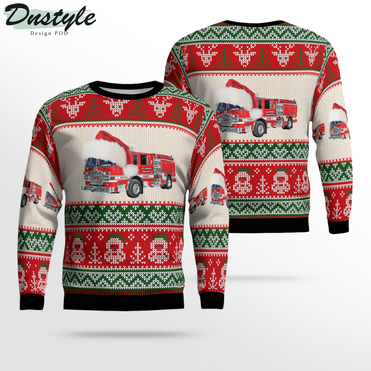 Los Angeles Fire Department Ugly Christmas Sweater