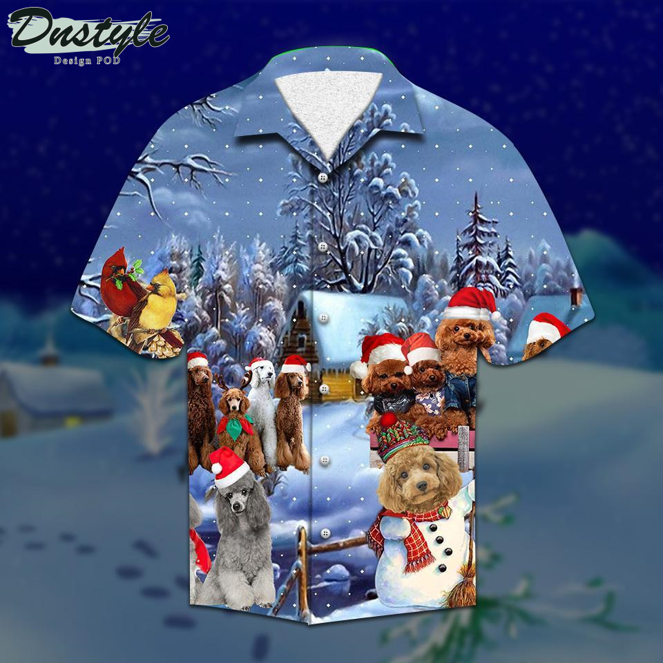 Poodle Merry Christmas Hawaiian Shirt