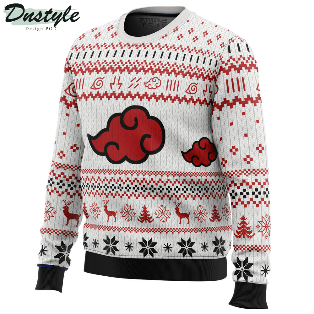 White Christmas Akatsuki Christmas Sweater