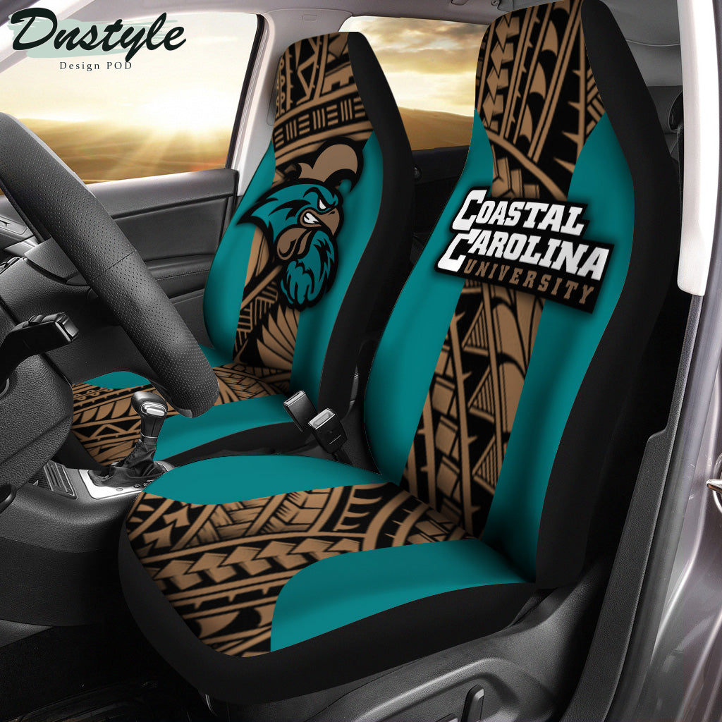 Coastal Carolina Chanticleers Polynesian Car Seat Cover