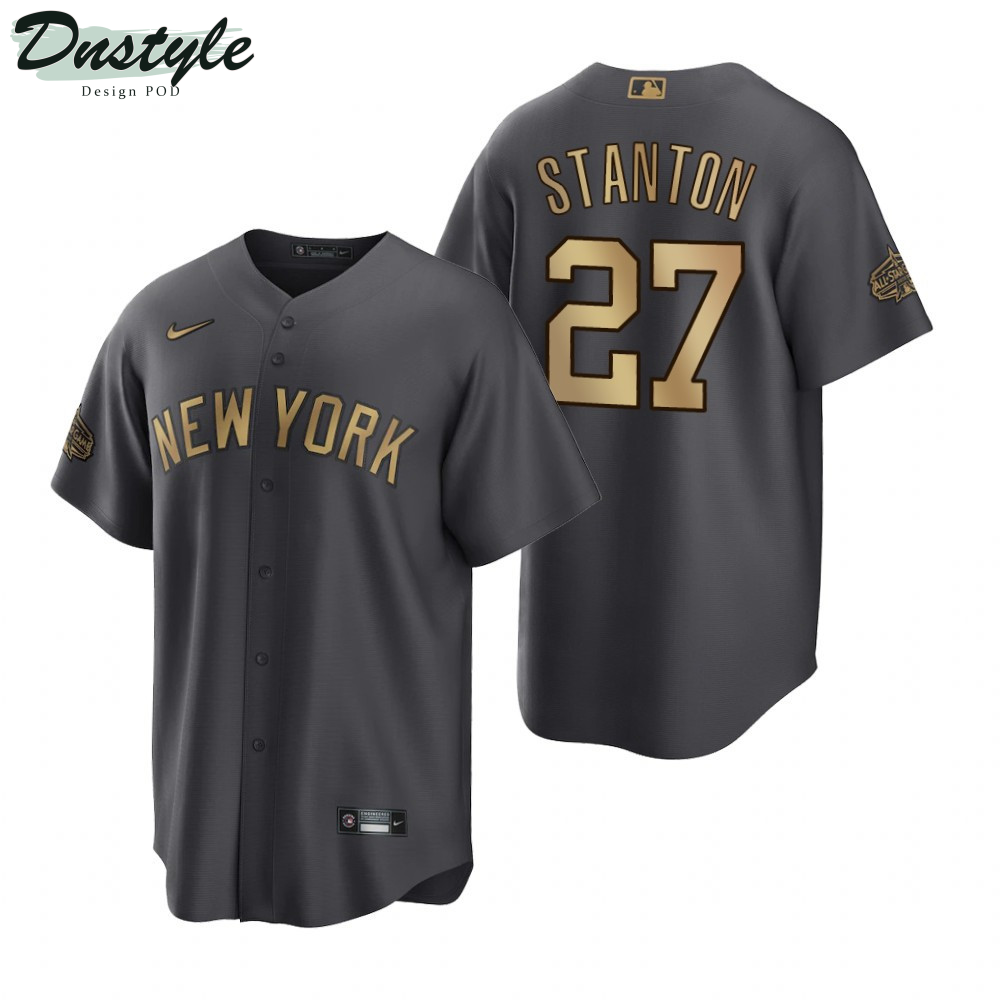 New York Yankees Giancarlo Stanton Charcoal 2022 All-Star Game Jersey