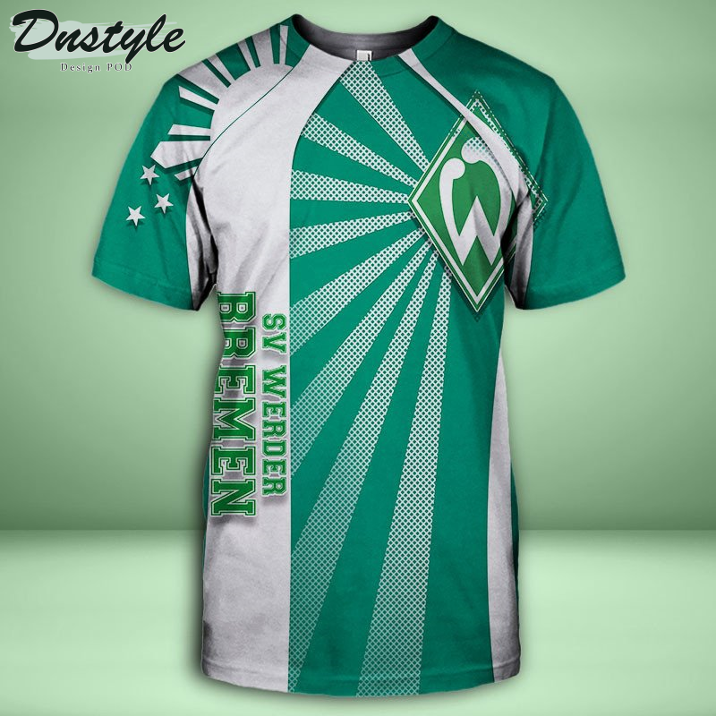SV Werder Bremen Allover bedrucktes Hoodie-T-Shirt