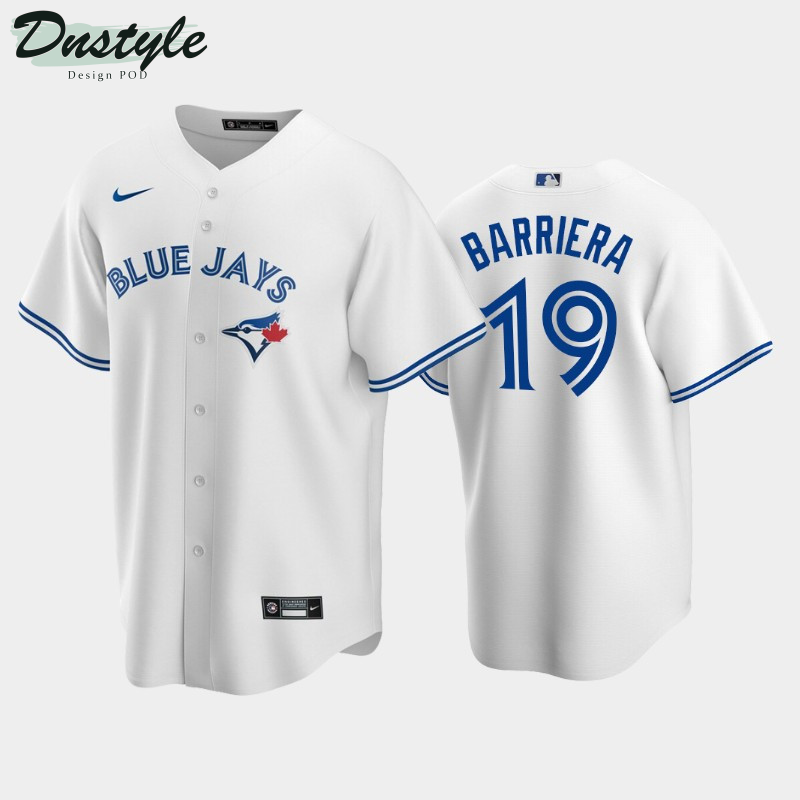 2022 MLB Draft Toronto Blue Jays Brandon Barriera #19 White Home Jersey