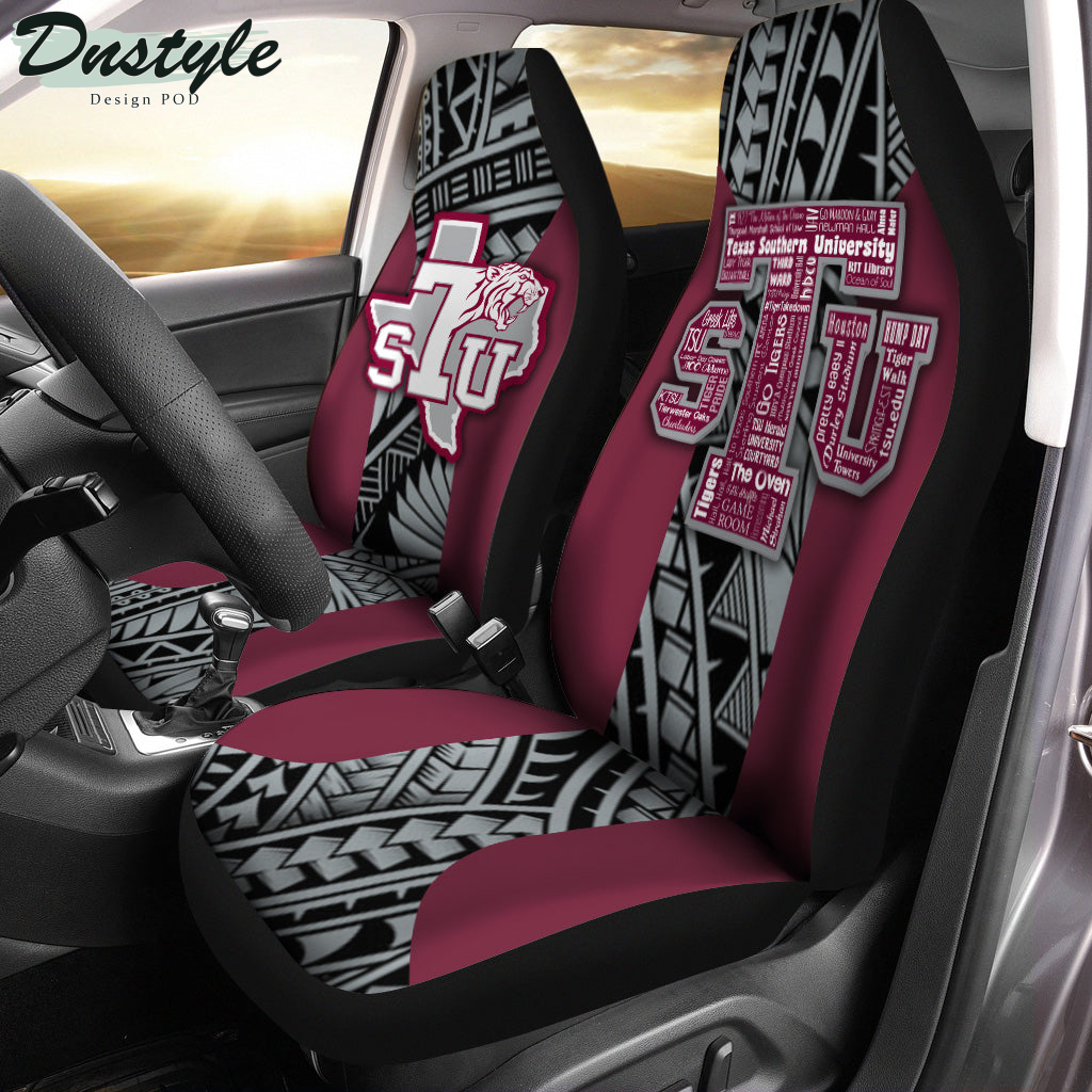 Texas Southern Tigers Polynesian Car Seat Cover