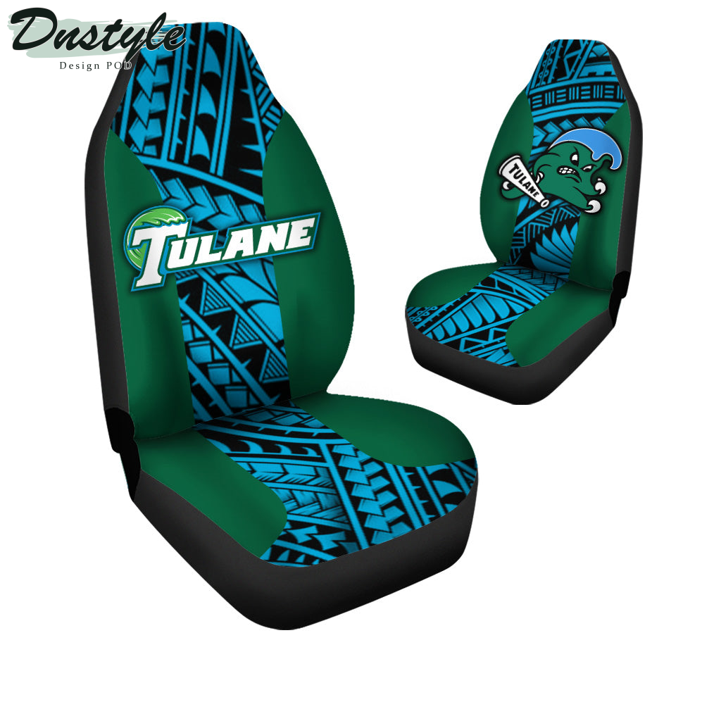 Tulane Green Wave Polynesian Car Seat Cover