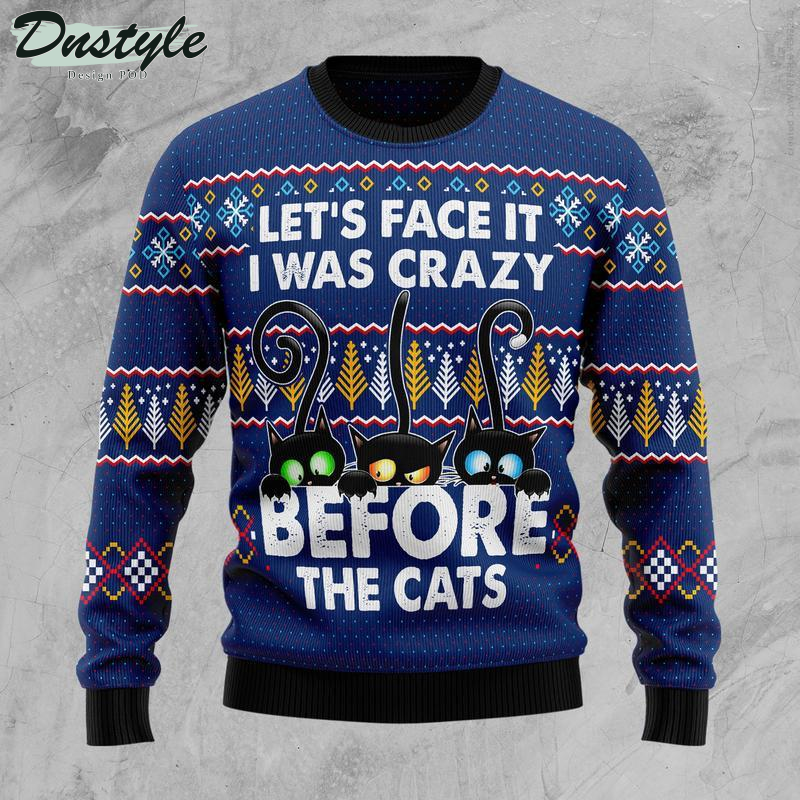 Crazy Cat Ugly Christmas Sweater