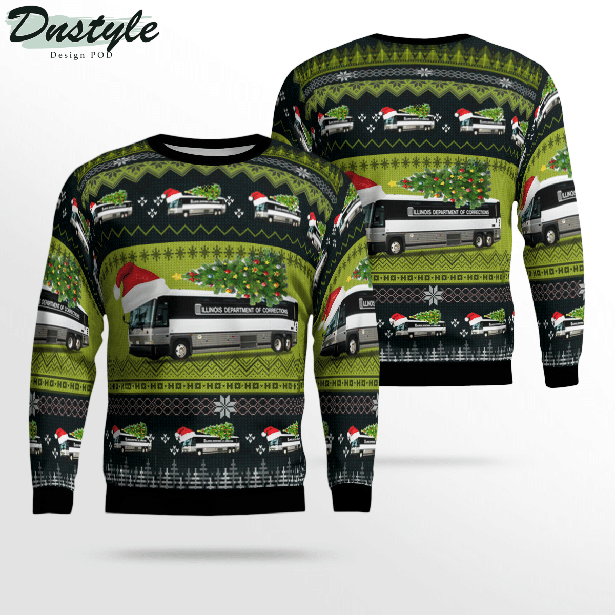 Illinois Department of Corrections Ugly Christmas Sweater