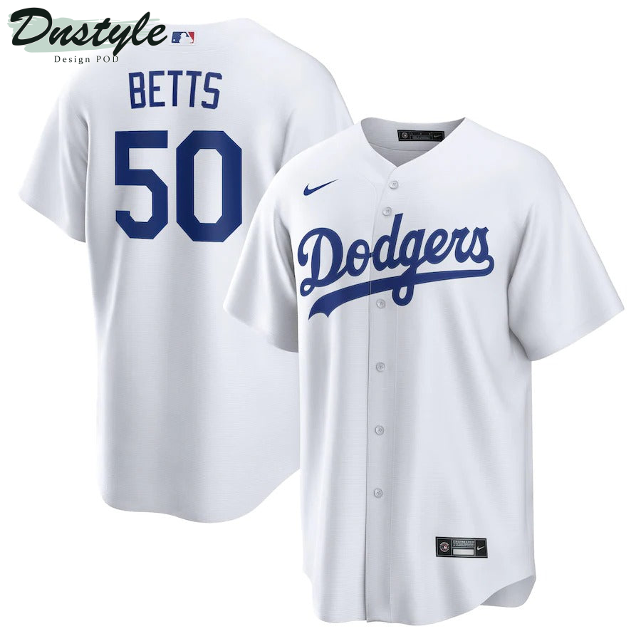 Men's Los Angeles Dodgers Mookie Betts Nike White Home Replica Player Name Jersey