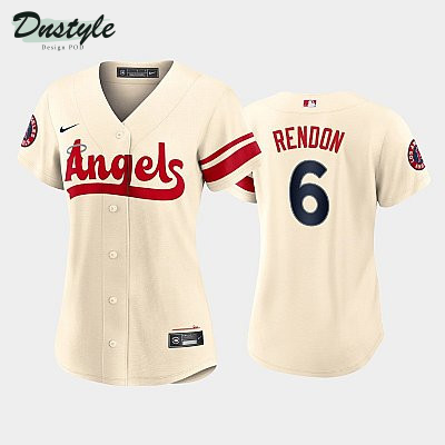 Anthony Rendon #6 Los Angeles Angels Anthony Rendon 2022 City Connect Cream Women's Jersey
