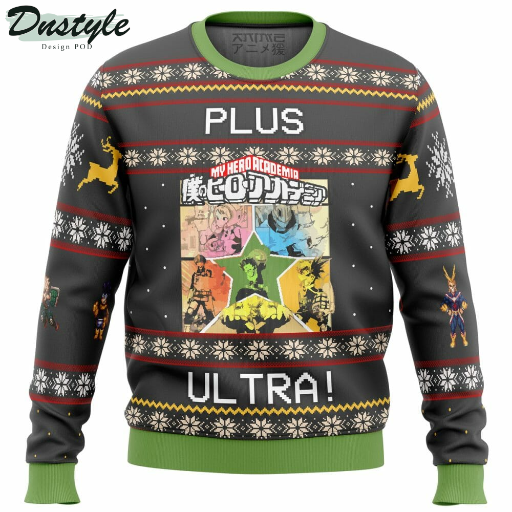 My Hero Academia Boku No Plus Ultra Ugly Christmas Sweater