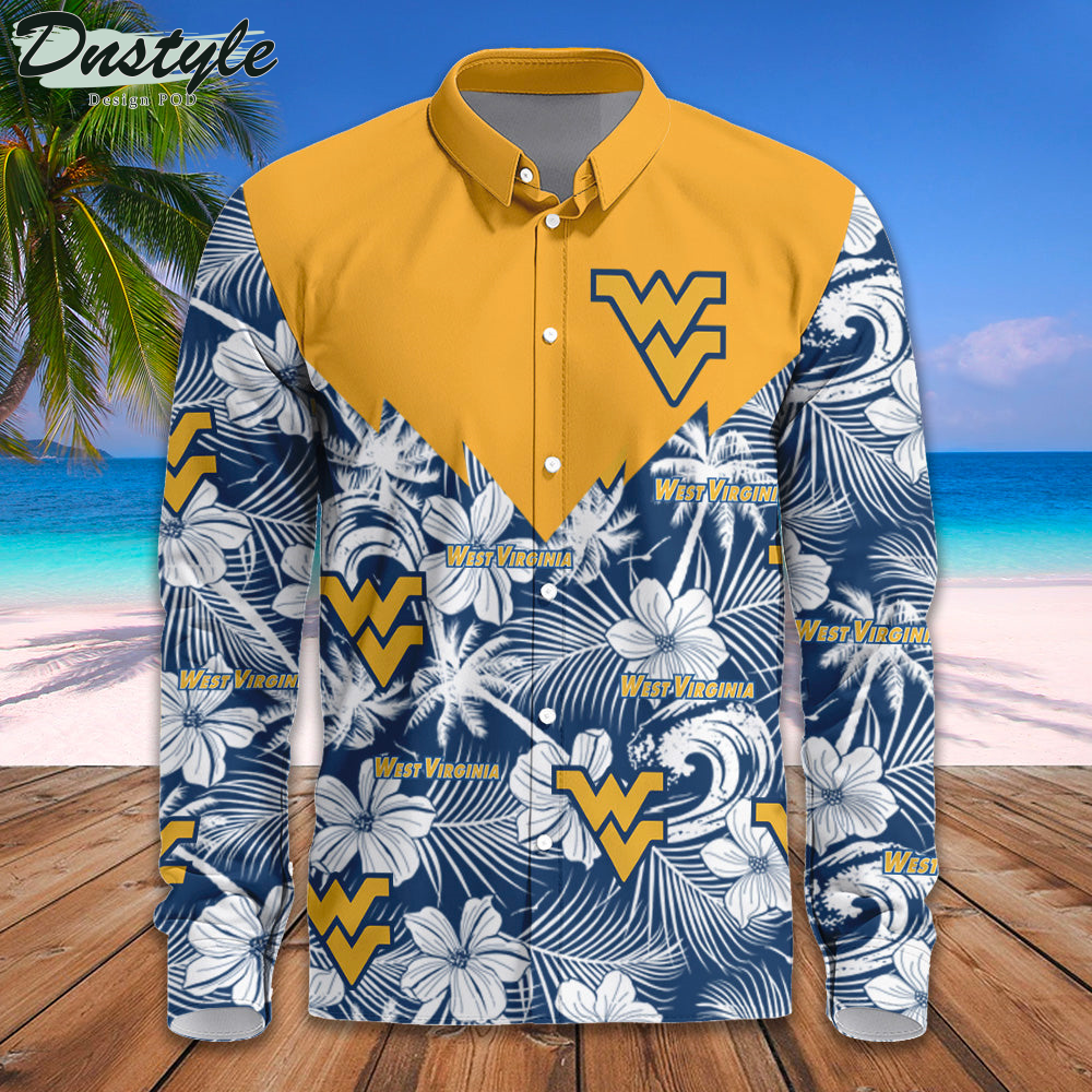 West Virginia Mountaineers Long Sleeve Button Down Shirt