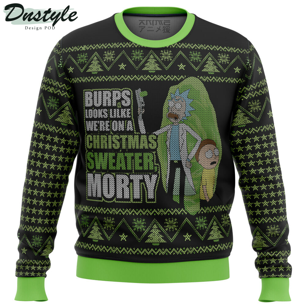 Rick and Morty We’re In a Xmas Sweater Ugly Christmas Sweater